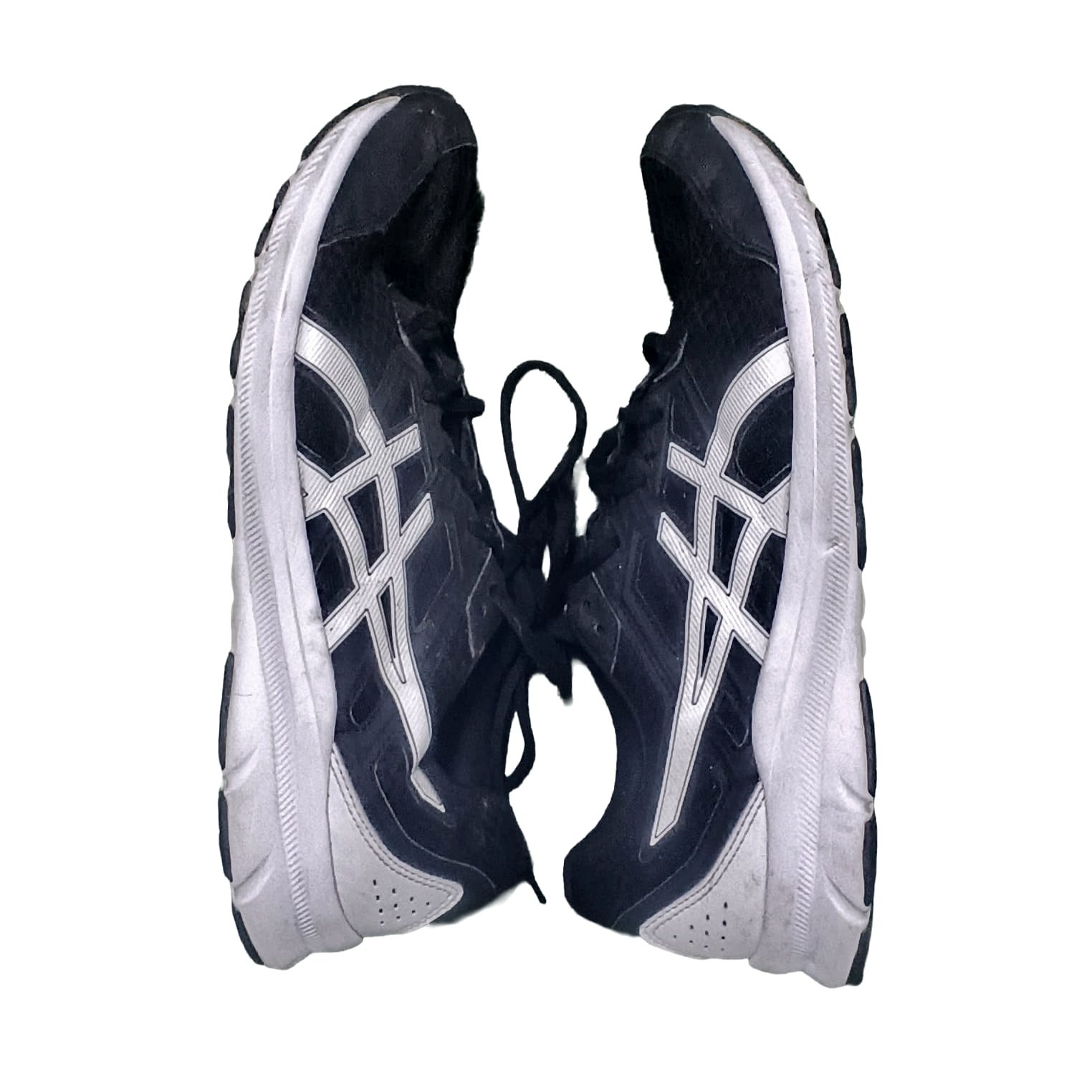 Pre-Loved ASICS Black and White Running/Training Sneakers - Image 3